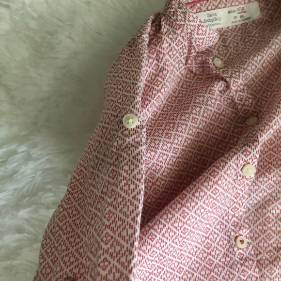 ZARA Baby Boy red button up shirt - Picture 6 of 6